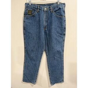 Cinch Jeans Men's 32x32 Blue Denim Straight Leg Classic Comfort 5 Pocket Zip Fly